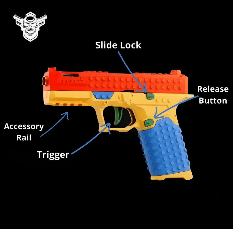 BrickFire™ Pistol- Customizable blaster