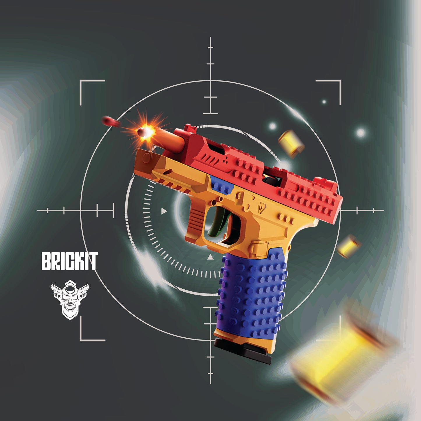 BrickFire™ Pistol- Customizable blaster